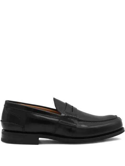 leather penny loafers