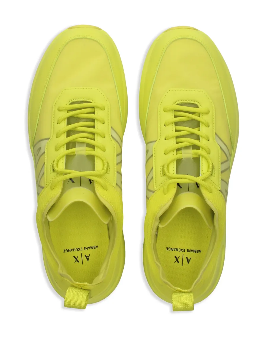 logo-print panelled sneakers 7
