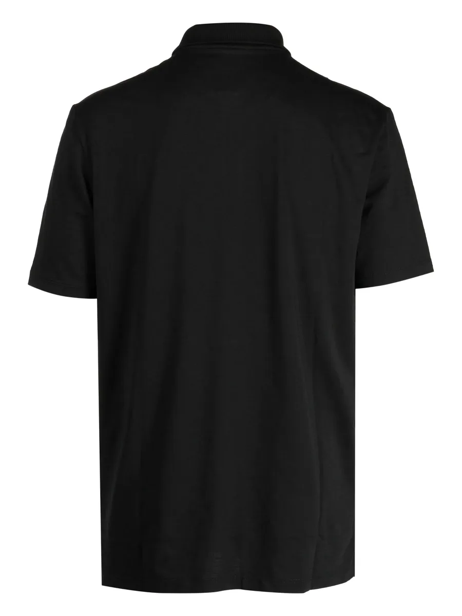 half-zip cotton blend polo shirt 4