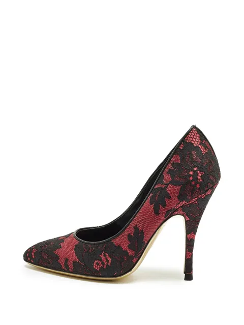 lace mesh pumps