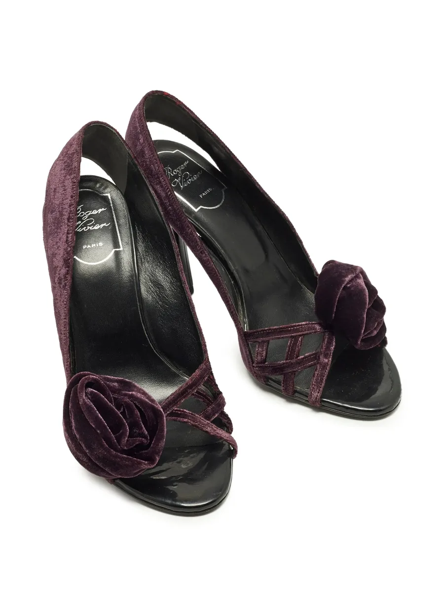 bow open-toe pumps 8