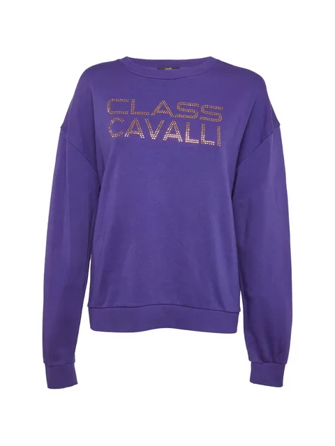 logo-studded sweatshirt