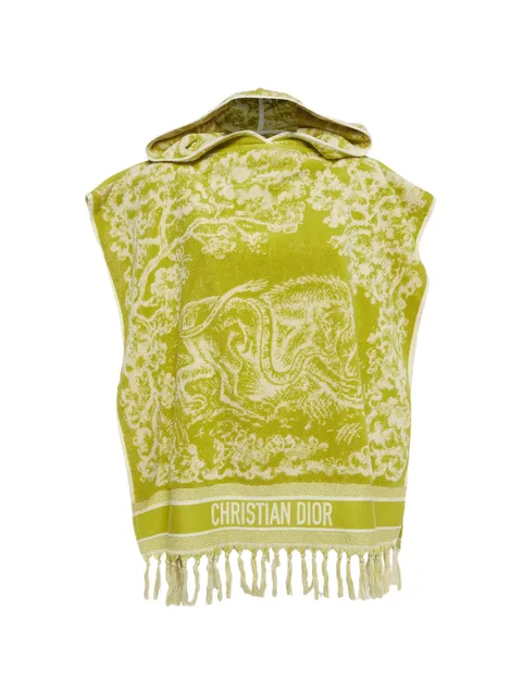 Toile de Jouy terry poncho