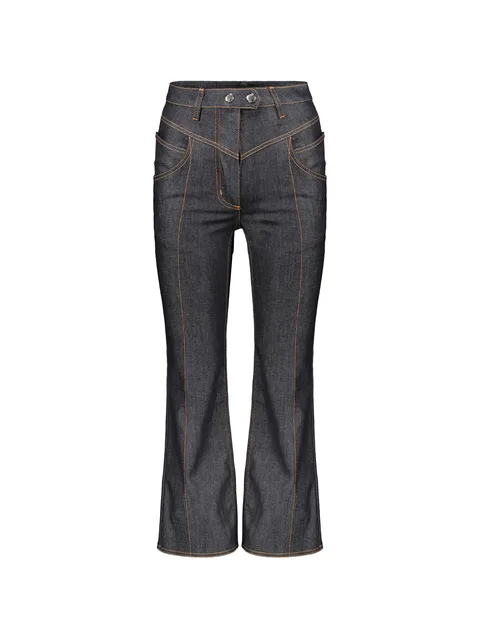 belt-loops flared jeans