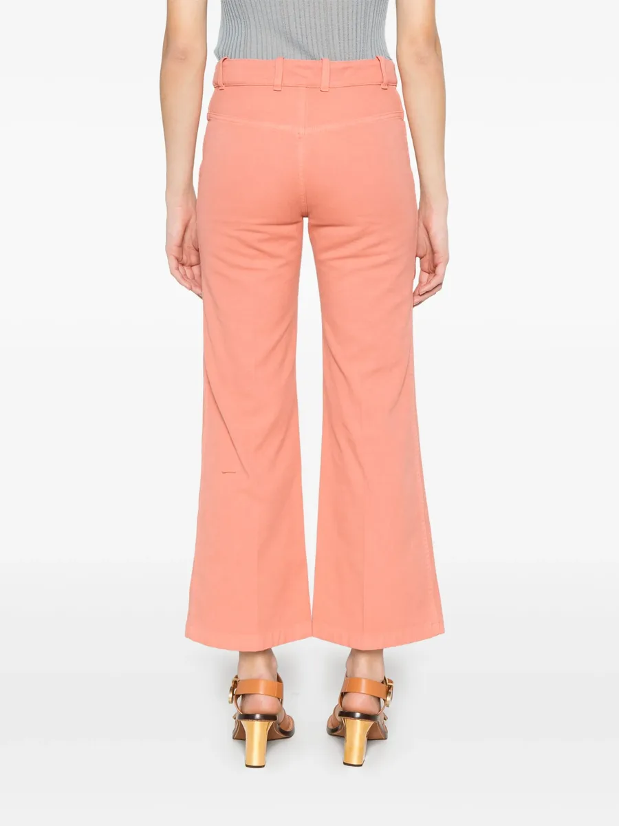 cropped bootcut trousers 8