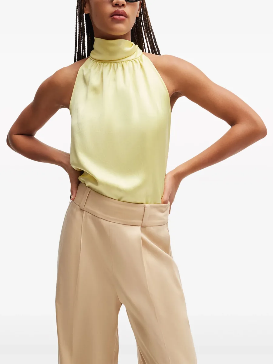 halterneck satin blouse 5