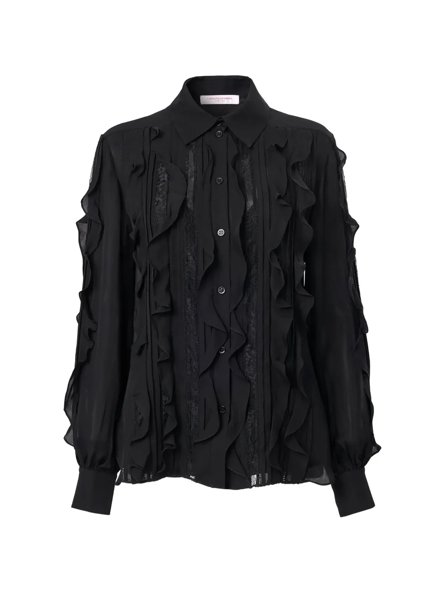 ruffled georgette blouse 1