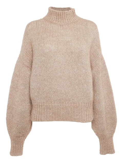 high-neck sweater