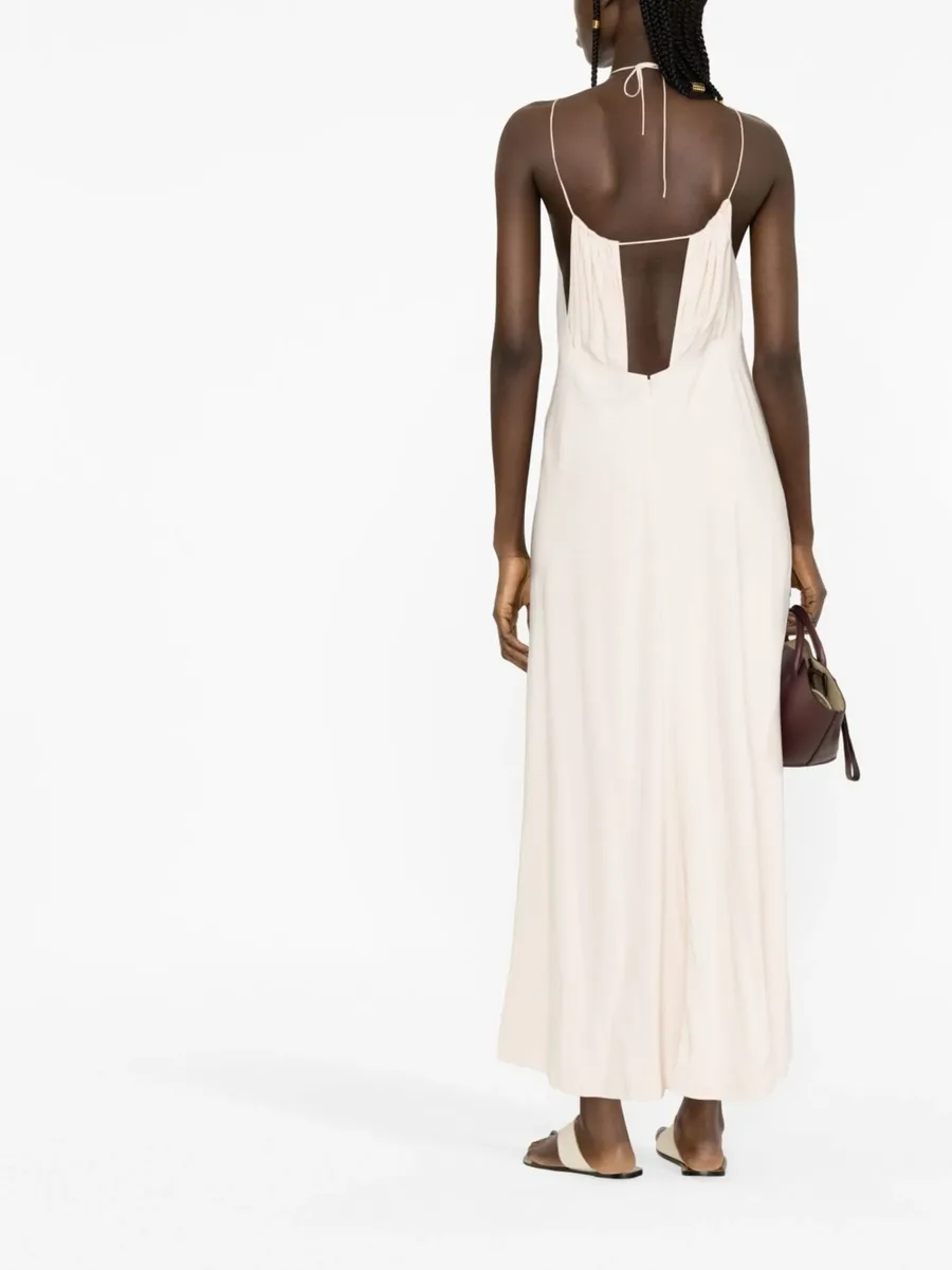 halterneck sleeveless maxi dress 7