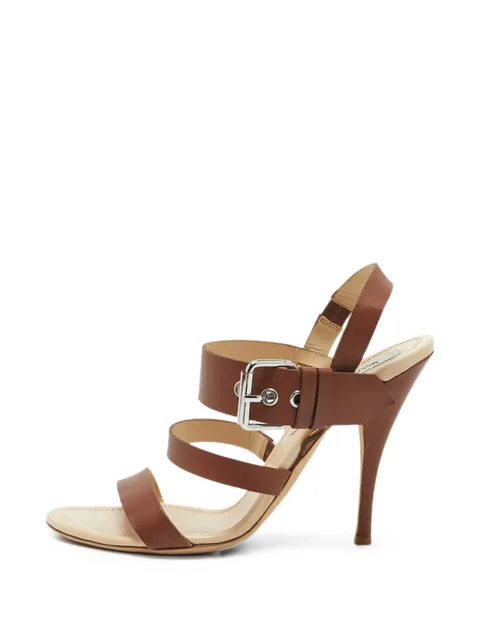 buckle-strap heeled sandals