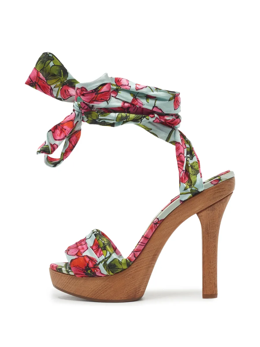 floral-print sandals 2