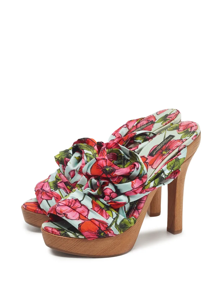 floral-print sandals 4