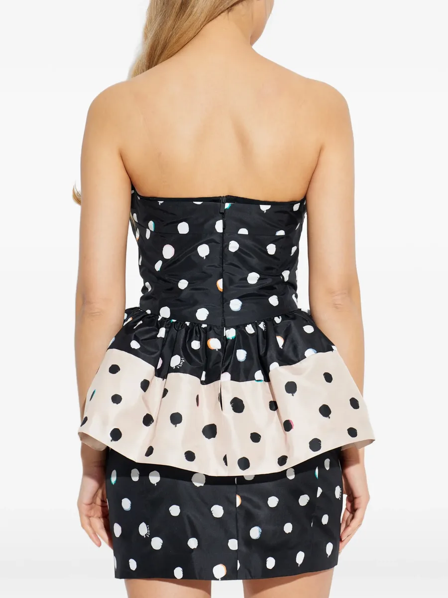 платье мини в горох 8
