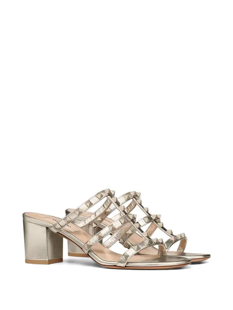 босоножки Rockstud 60 с эффектом металлик