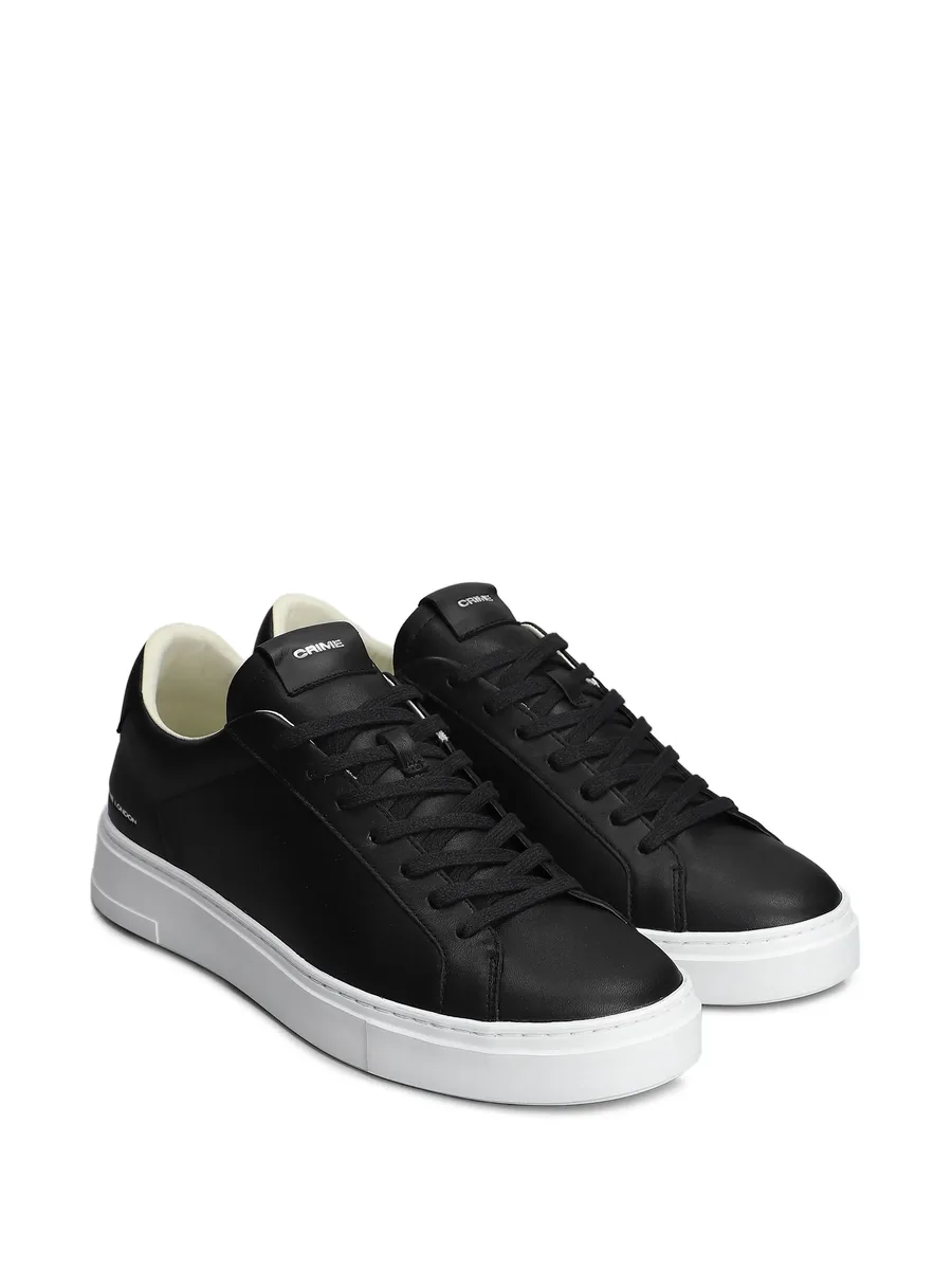leather low-top sneakers 3