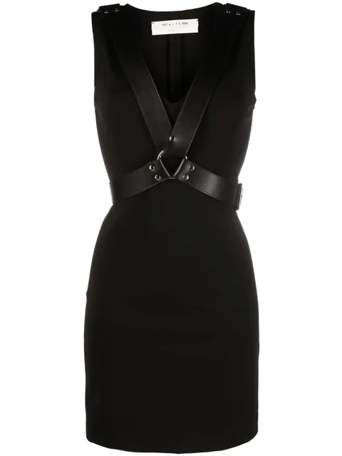harness sleeveless minidress