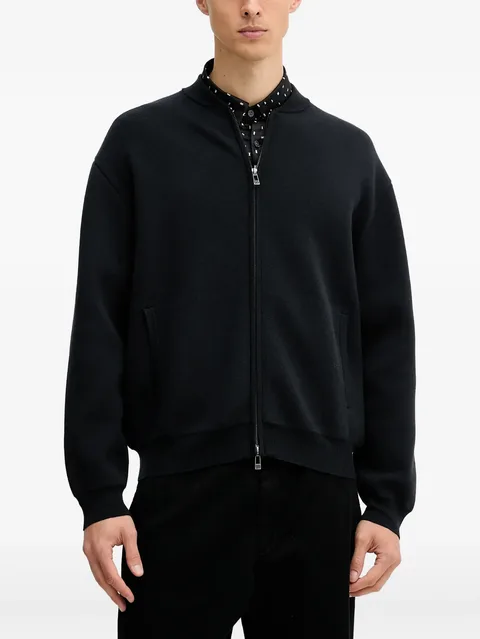 zip-fastening cardigan