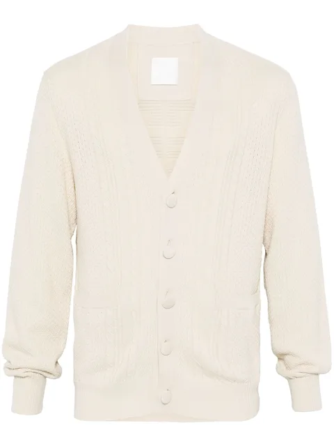 4G cable-knit cardigan
