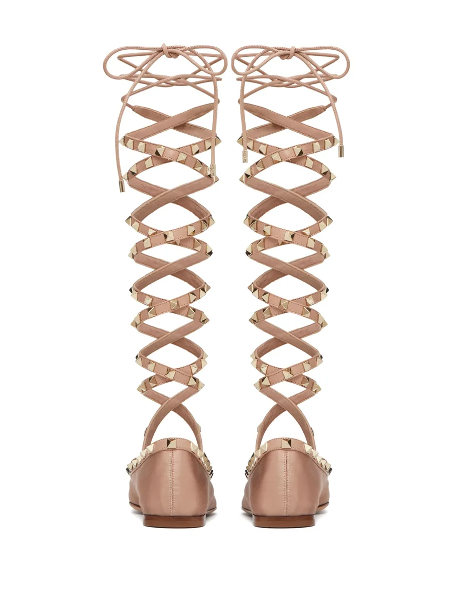 атласные балетки Garavani Rockstud 6