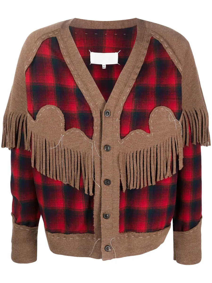 x Pendleton fringe-trim wool cardigan 2