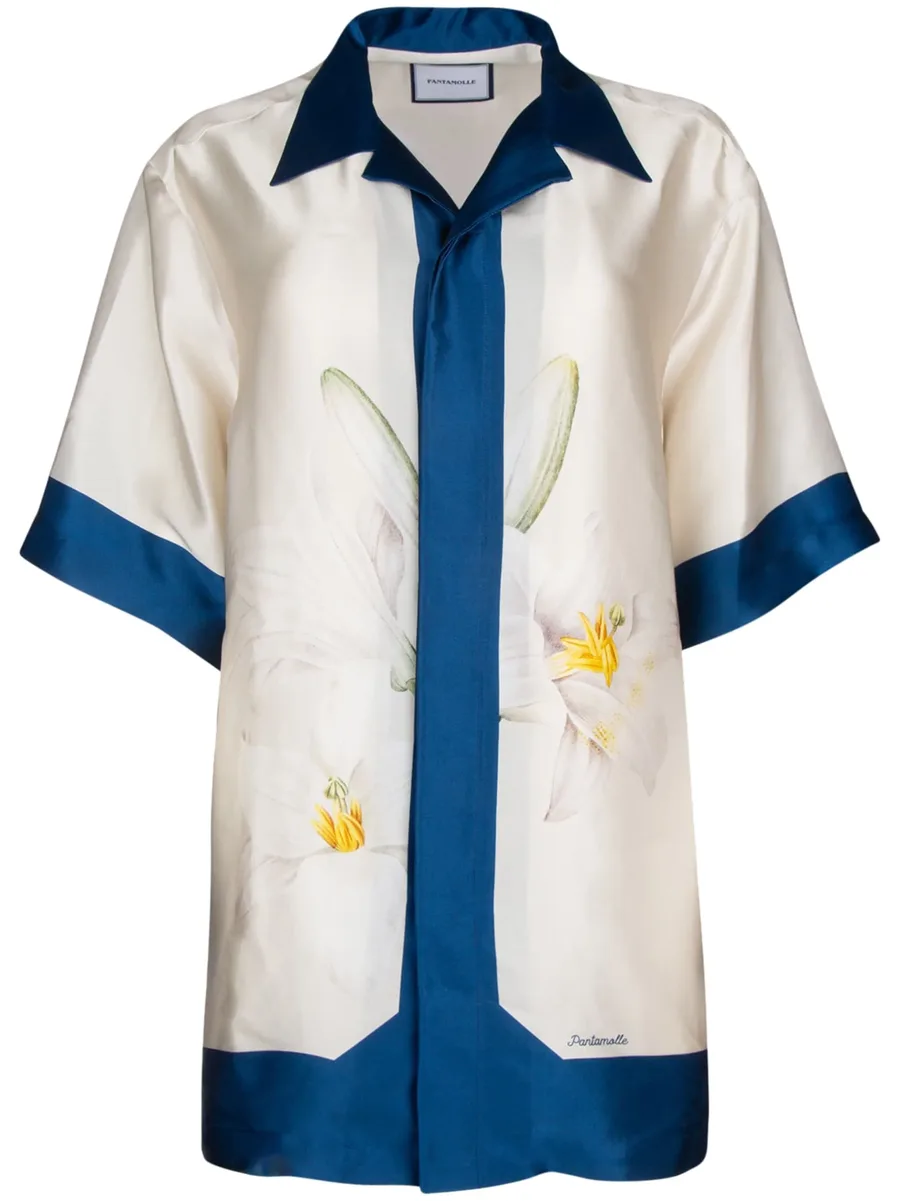 floral-print silk shirt 2