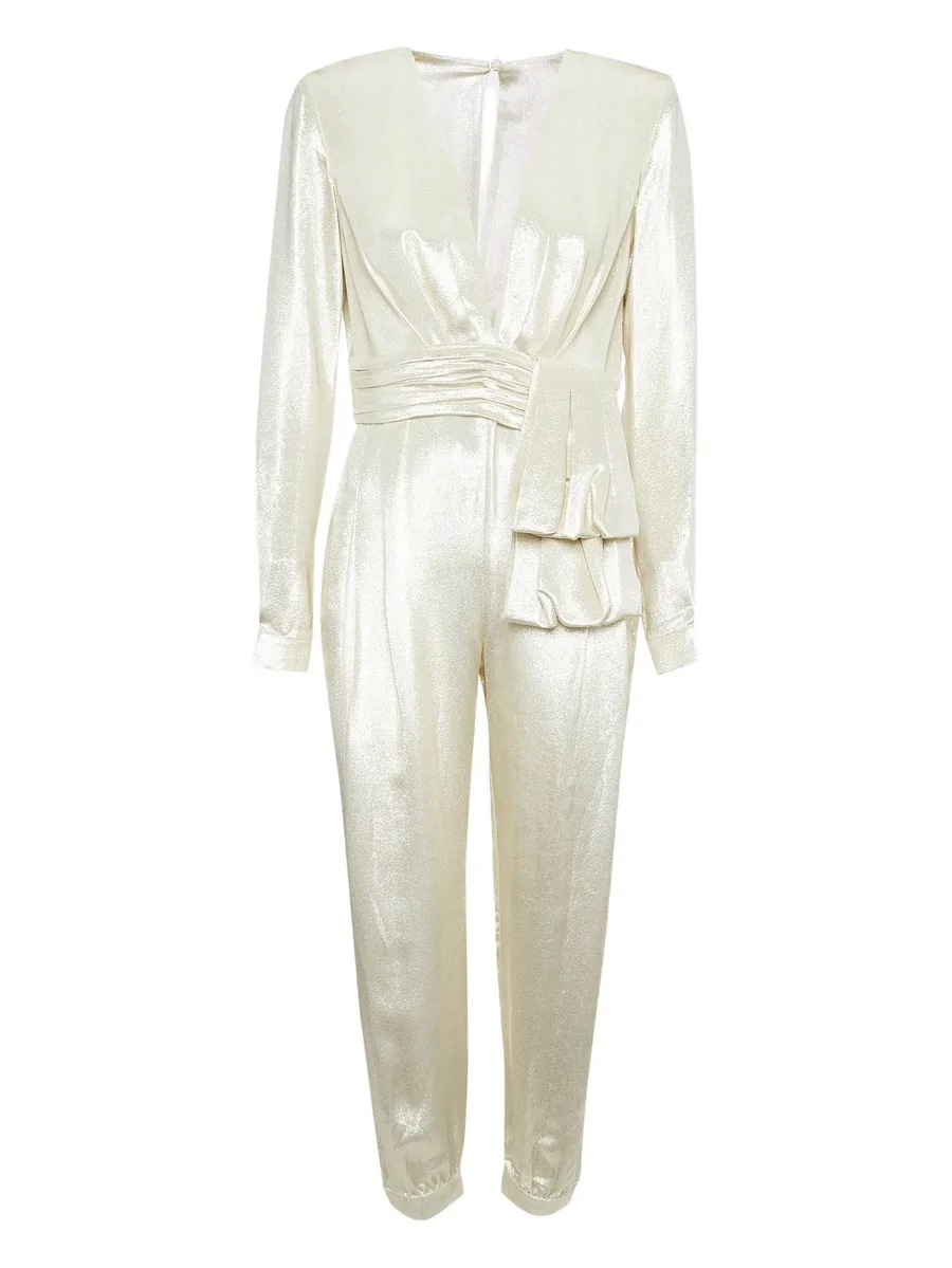 metallic pleated jumpsuit 2