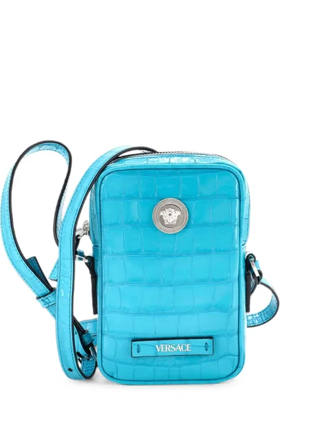 сумка через плечо Medusa Biggie Pouch с тиснением под кожу крокодила