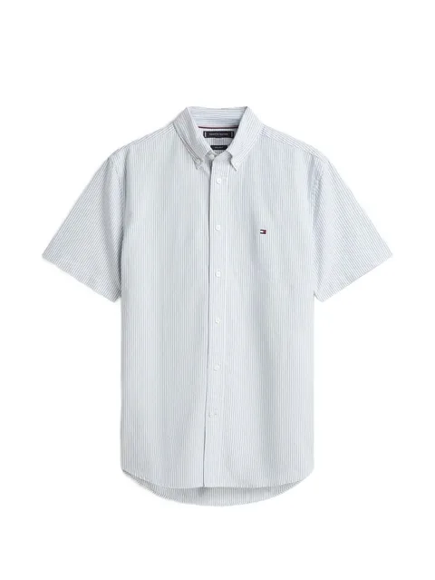 полосатая рубашка Heritage Oxford с короткими рукавами