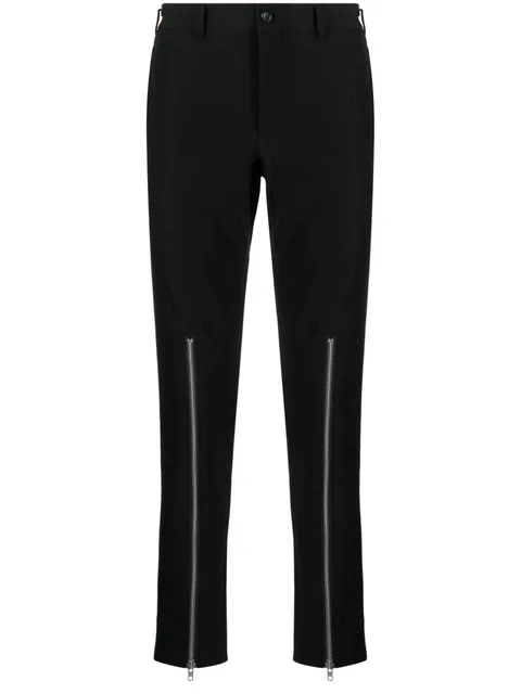 zip-detail skinny trousers