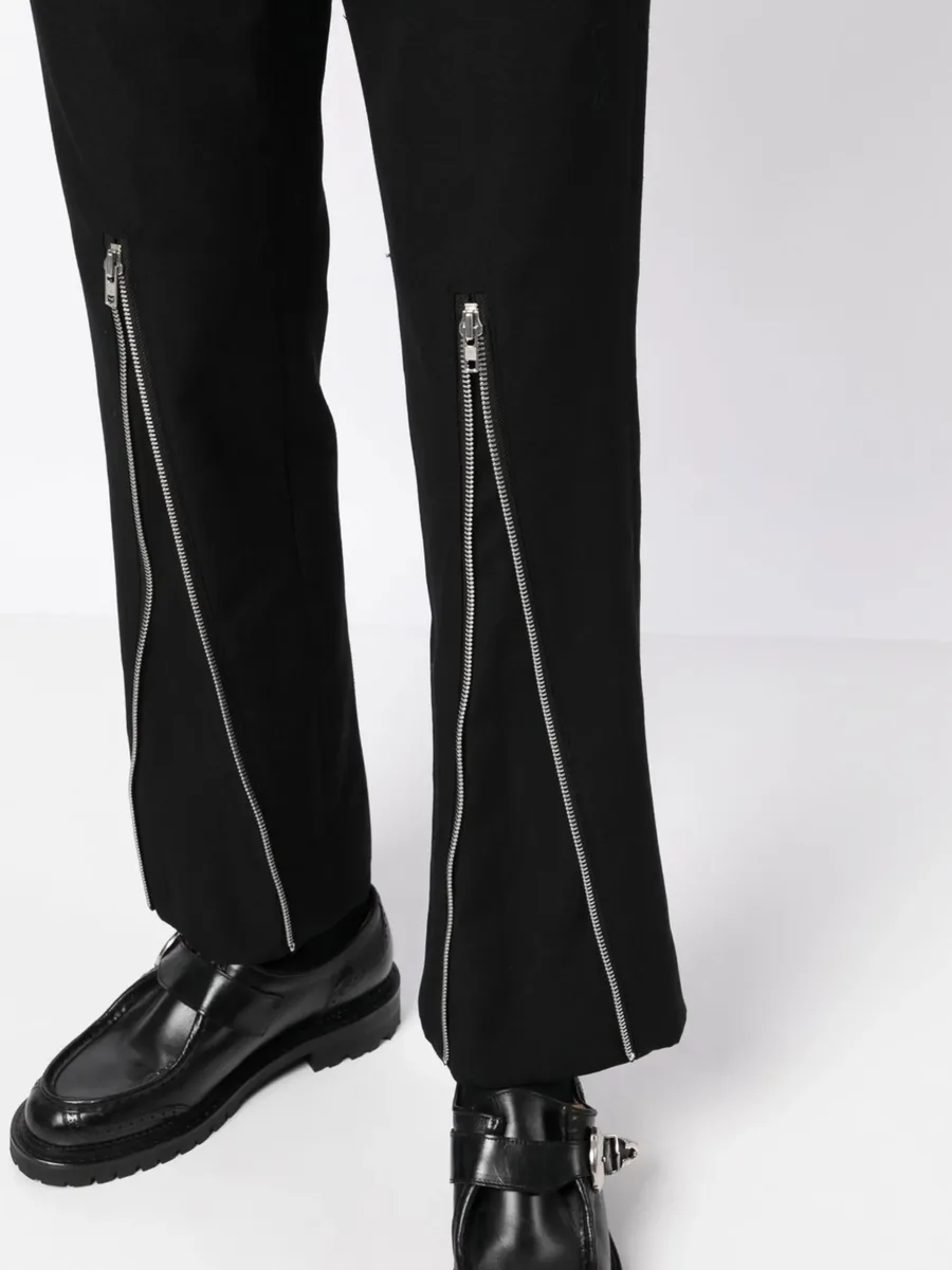 zip-detail skinny trousers 10