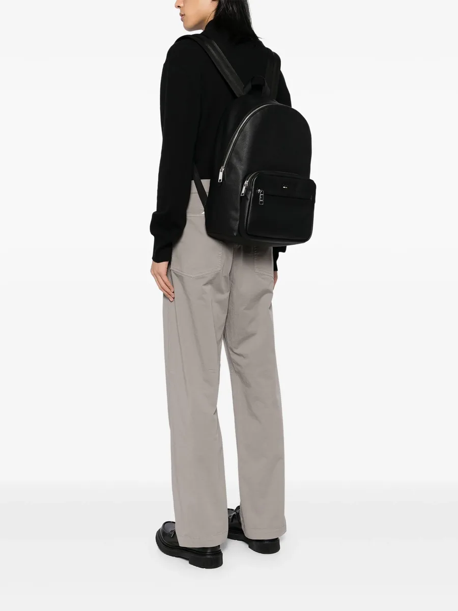 debossed-logo backpack 2