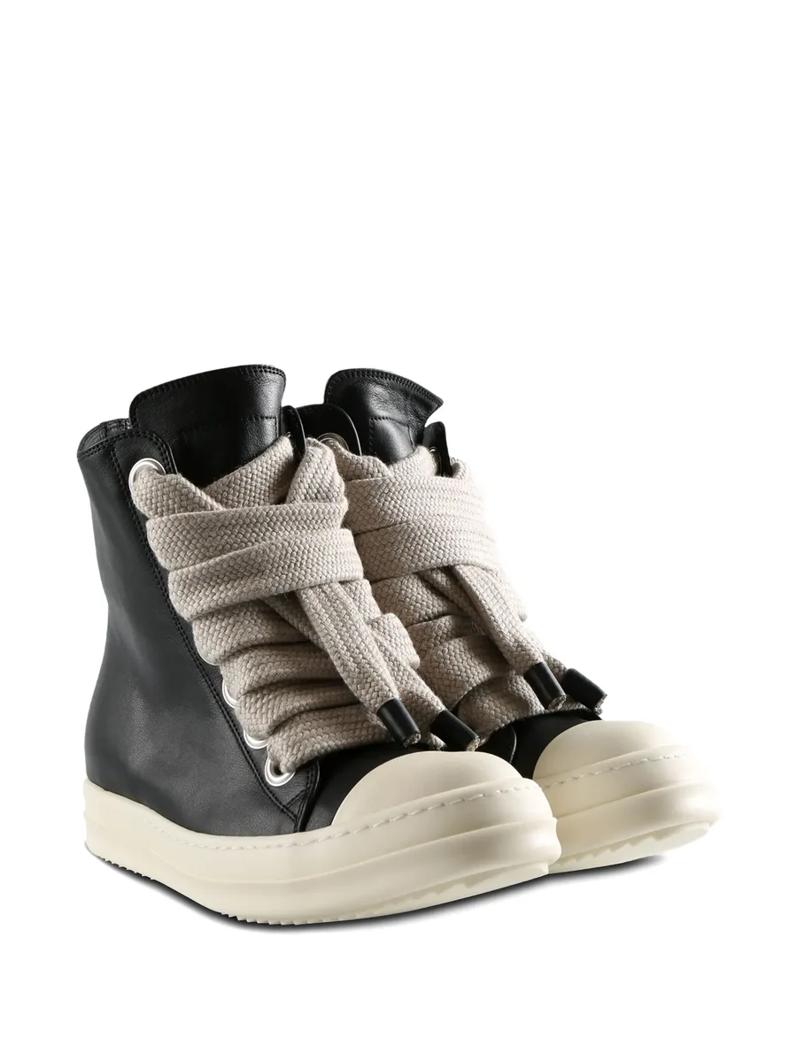 leather high-top sneakers 3