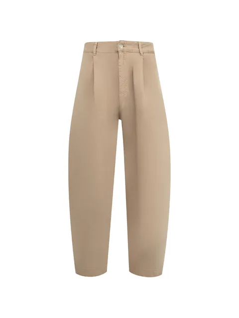 adjustable-tie tapered jeans