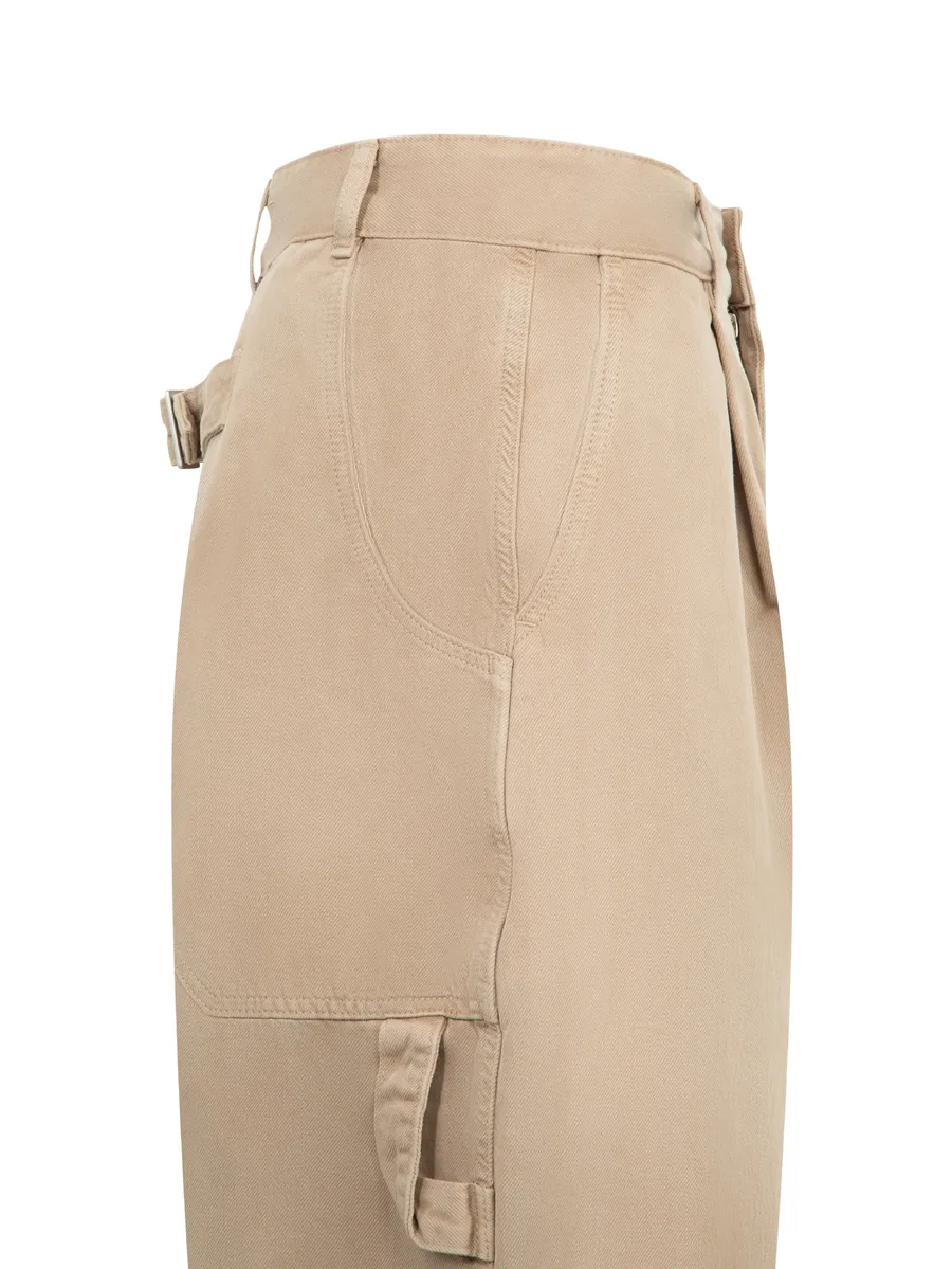 adjustable-tie tapered jeans 6