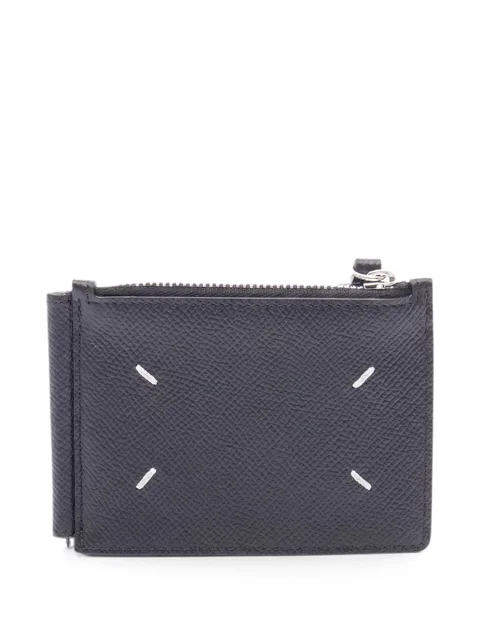 logo-detail leather wallet