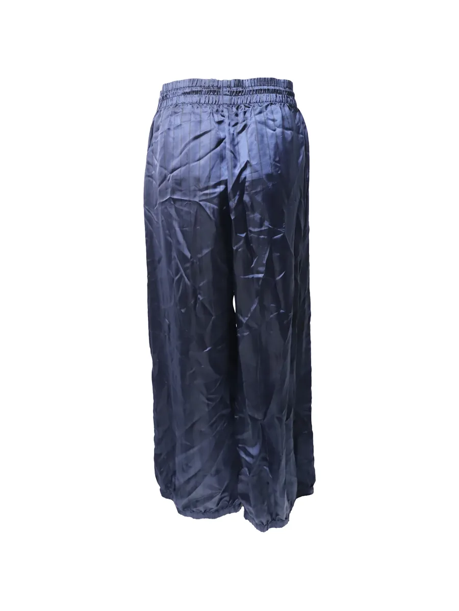 pinstriped wide-leg trousers 5