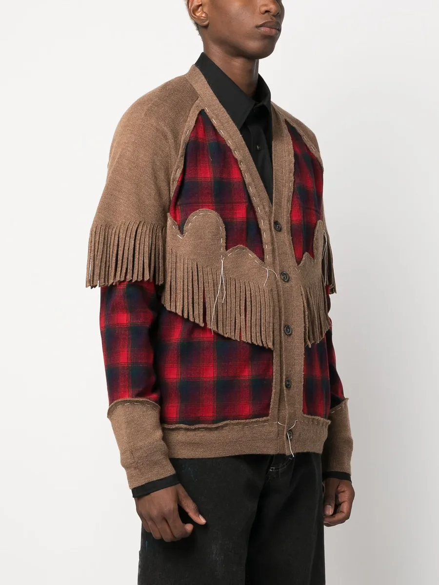 x Pendleton fringe-trim wool cardigan 5