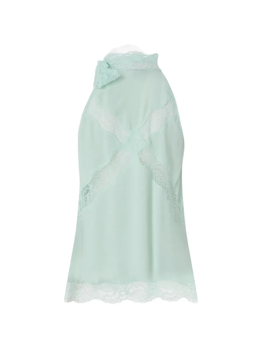 halterneck top with lace 4