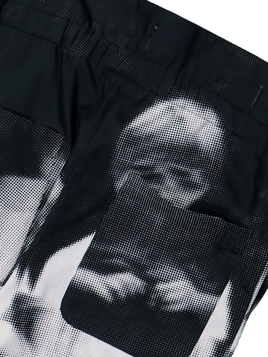 glitch print trousers 8