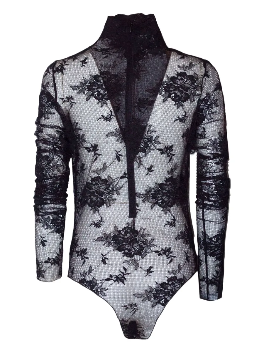 floral-embroidered bodysuit 3