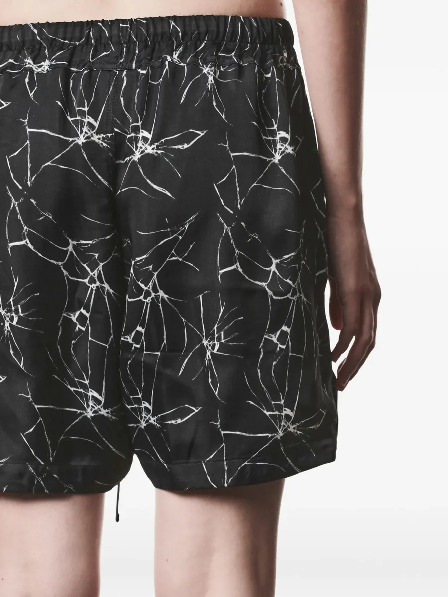 marble print shorts 10