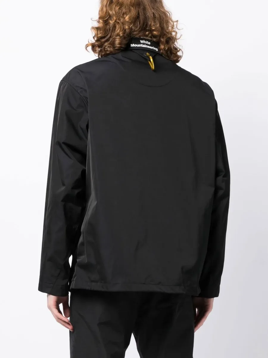 buttoned classic-collar jacket 7