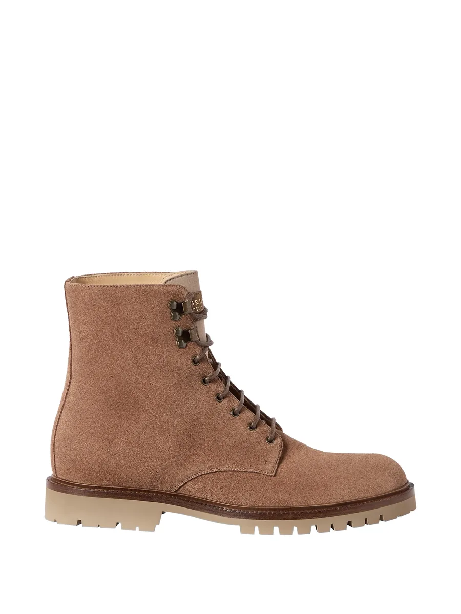 замшевые ботинки на шнуровке 1