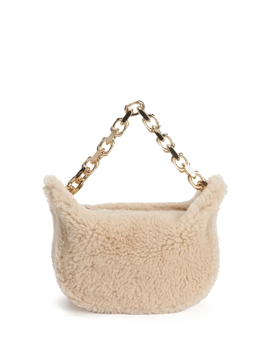 small shearling eyelet bag 1