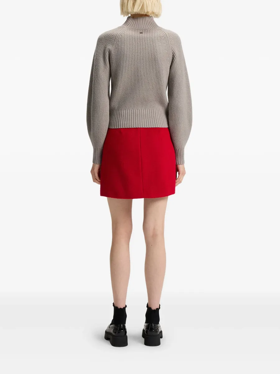 ribbed funnel-neck sweater 6