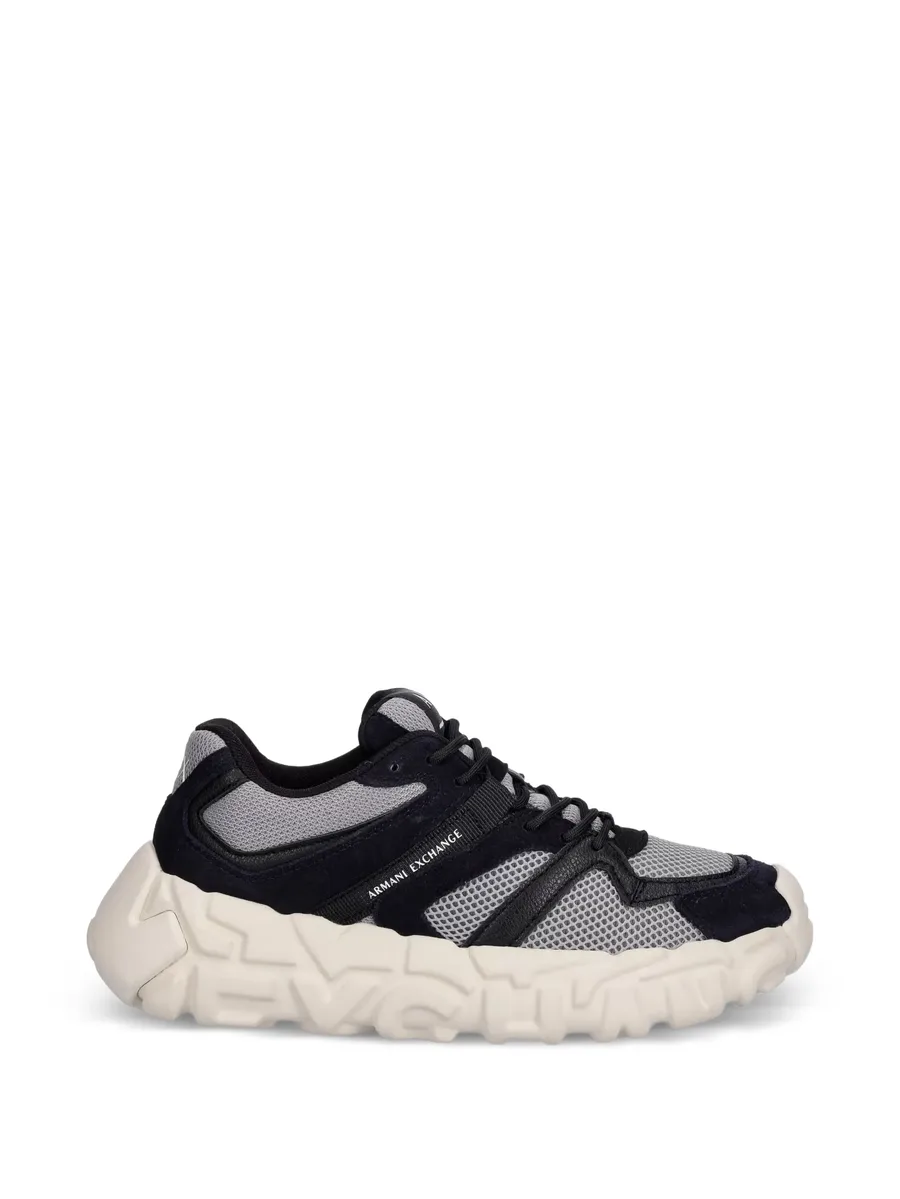 mesh-panelled chunky-sole sneakers 1