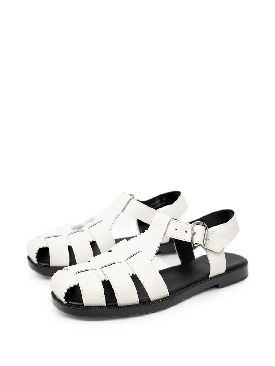 buckle-fastening caged sandals 4