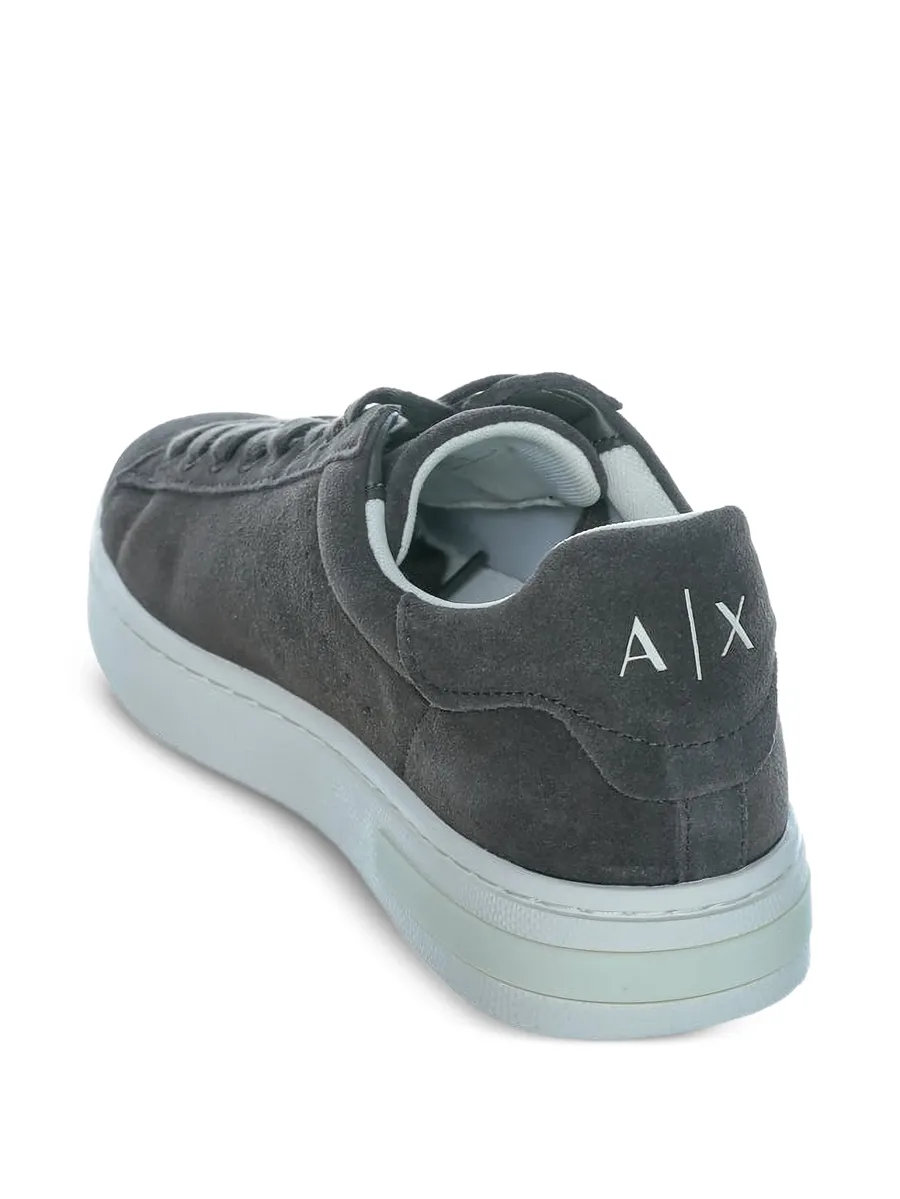 logo-print suede sneakers 5