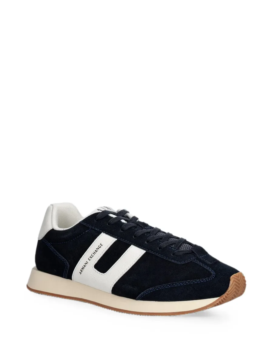 logo-print panelled sneakers 3
