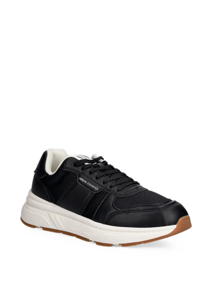 logo-print panelled sneakers 3